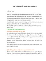 Bài kiểm tra hết môn  big 5 và MBTI 