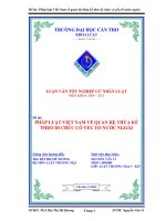 LUẬN văn LUẬT THƯƠNG mại PHÁP LUẬT VIỆT NAM về QUAN hệ THỪA kế THEO DI CHÚC có yếu tố nước NGOÀI 