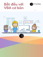 Giáo trình Lập trình VBA cho Excel chi tiết