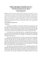 NHỮNG lỗi PHÁT âm THƯỜNG gặp của SINH VIÊN KHÔNG CHUYÊN NGỮ tại TRƯỜNG đại học QUẢNG BÌNH (tt) 