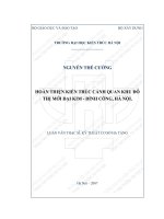 Hoàn thiện kiến trúc cảnh quan khu đô thị mới đại kim   định công   hà nội (tt) 