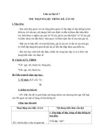 Giáo án Đại số 7 chương 3 bài 1:Thu thập số liệu thống kê, tần số