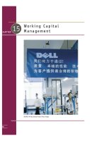 15   working capital management 