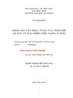 Khảo sát cấu trúc vùng của tinh thể quang tử hai chiều kiểu mạng vuông (tt) 