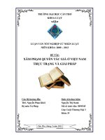 LUẬN văn LUẬT THƯƠNG mại xâm PHẠM QUYỀN tác GIẢ ỞVIỆT NAM THỰC TRẠNG và GIẢI PHÁP 