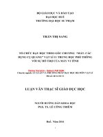 Tổ chức dạy học theo góc chương “mắt  các dụng cụ quang” vật lí 11 trung học phổ thông với sự hỗ trợ của máy vi tính (tt) 