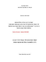 Bồi dưỡng năng lực tự học cho học sinh qua bài tập có nội dung thực tế trong dạy học phần “quang hình học” vật lí 11 trung học phổ thông (tt) 