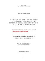 Tổ chức dạy học chương “chất khí” vật lí 10 trung học phổ thông theo định hướng phát triển năng lực giải quyết vấn đề với sự hỗ trợ của máy vi tính (tt) 