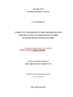 Nghiên cứu ảnh hưởng của biến đổi khí hậu đến nuôi thủy sản ở các xã đồng bằng ven biển huyện bố trạch, tỉnh quảng bình (tt) 