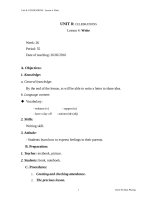 UNIT 8 CELEBRATION lop 9 write