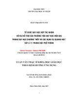 Tổ chức dạy học hợp tác nhóm với sự hỗ trợ của phương tiện dạy học hiện đại trong dạy học chương “mắt và các dụng cụ quang học” vật lí 11 trung học phổ thông (tt) 