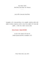 Nghiên cứu ảnh hưởng của nhiễu trắng đối với hiện tượng trong suốt cảm ứng điện từ cho hệ kiểu a với cấu trúc fano đôi  (tt) 