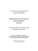 Principles of financial management FIN 335 2nd edition by dr david p echevarria 