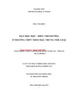 Dạy học đọc   hiểu thơ đường ở trường THPT theo đặc trưng thể loại (tt) 