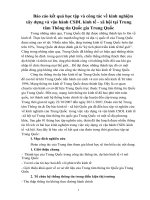 Báo cáo kết quả học tập và công tác về kinh nghiệm xây dựng và vận hành CSDL kinh tế - xã hội tại Trung tâm Thông tin Quốc gia Trung Quốc