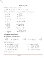 14 chủ đề toán đại số và hình học lớp 9 cả năm