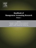 Handbook of management accounting research volume 1 edited by christopher s chapman and anthony g hopwood 