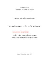 Về đồng điều của nửa môđun  (tt) 