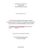 Tổ chức hoạt động dạy học theo quan điểm sư phạm tương tác chương “các định luật bảo toàn” vật lí 10 nâng cao với sự hỗ trợ của máy vi tính (tt) 
