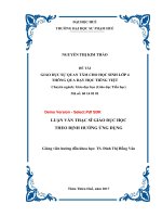 Giáo dục sự quan tâm cho học sinh lớp 4 thông qua dạy học tiếng việt (tt) 