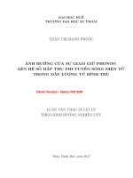 Ảnh hưởng của sự giam giữ phonon lên hệ số hấp thụ phi tuyến sóng điện từ trong dây lượng tử hình trụ (tt) 