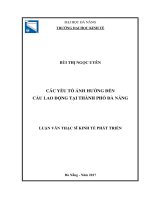 Các yếu tố ảnh hưởng đến cầu lao động tại thành phố đà nẵng