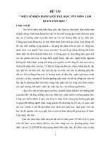 SKKN ĐỀ TÀI “ MỘT SỐ BIỆN PHÁP GIÚP TRẺ HỌC TỐT MÔN LÀM QUEN VĂN HỌC ”