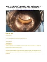 ĐÂY là CÁCH để CHÌM vào GIẤC NGỦ TRONG 1 PHÚT mất NGỦ KINH NIÊN CŨNG KHỎI hẳn