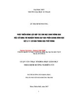 Phát triển năng lực hợp tác cho học sinh thông qua việc sử dụng thí nghiệm trong dạy học phần quang hình học vật lí 11 cơ bản trung học phổ thông  (tt) 