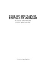 Social cost benefit analysis in australia and new zealand 