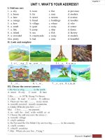 DE CUONG ON THI TIENG ANH LOP 5