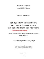 Dạy học thống kê theo hướng phát triển năng lực tư duy cho học sinh trung học phổ thông (tt) 