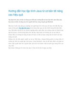 Hướng dẫn học lập trình Java từ cơ bản tới nâng cao hiệu quả