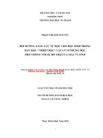 Bồi dưỡng năng lực tự học cho học sinh trong dạy học “nhiệt học” vật lý 10 trung học phổ thông với sự hỗ trợ của máy vi tính (tt) 