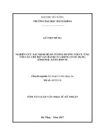 Nghiên cứu xác định hệ số tương đương tối ưu ứng với các chế
