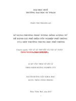Sử dụng phương pháp tương đồng lượng tử để đánh giá phổ điểm tốt nghiệp phổ thông của một trường trung học phổ thông (tt) 