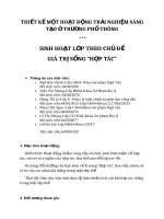 KỊCH bản SINH HOẠT lớp