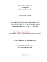 Suy luận và chứng minh trong hình học một nghiên cứu so sánh sách giáo khoa THCS ở pháp và việt nam (tt) 