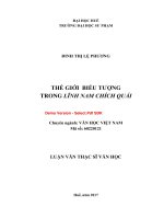 Thế giới biểu tượng trong lĩnh nam chích quái (tt) 