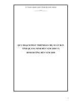 Quy Hoạch Phát Triển Báo Chí, Xuất Bản Tỉnh Quảng Ninh Đến Năm 2020 Và Định Hướng Đến Năm 2030