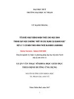 Tổ chức hoạt động nhận thức cho học sinh trong dạy học chương “mắt và các dụng cụ quang học” vật lý 11 cơ bản theo hình thức blended learning (tt) 