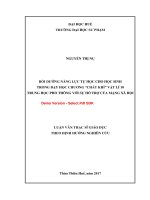 Xây dựng lớp học vật lý trực tuyến nhằm hỗ trợ học sinh tự học chương “động lực học chất điểm” (vật lý lớp 10 nâng cao) (tt) 