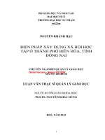 Biện pháp xây dựng xã hội học tập ở thành phố biên hòa, tỉnh đồng nai  (tt) 