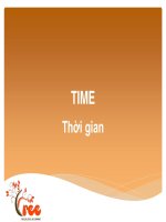 Cách nói   giờ ngày tháng năm, các buổi trong tiếng anh