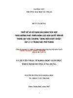 Thiết kế và sử dụng bài giải tích hợp theo hướng phát triển năng lực giải quyết vấn đề trong dạy học chương “dòng điện xoay chiều” vật lí lớp 12 THPT để nghiên cứu (tt) 