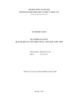 Quá Trình Xây Dựng Quan Hệ Đối Tác Toàn Diện Asean – Hàn Quốc (1989 - 2009)