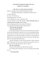 skkn Một số biện pháp nâng cao chất lượng giáo dục âm nhạc cho trẻ 4 5 tuổi