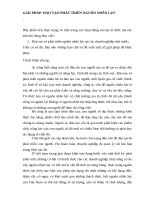 Bài luan giải pháp đào tạo phát triển nguồn nhân lực 