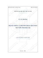 Truyền thống và đổi mới trong nhà ở dân tộc ê đê tỉnh đắk lắk (tt) 