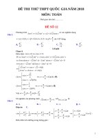 Tài liệu HOT ĐỀ THI THỬ TOÁN THPT QUỐC GIA 2018 (có lời giải chi tiết) file Word